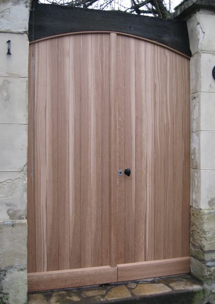 Porte à lames chêne